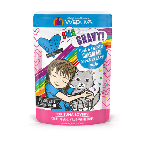 BFF OMG  Wet Cat Food - Tuna & Chicken Charm Me - 3oz Pouch